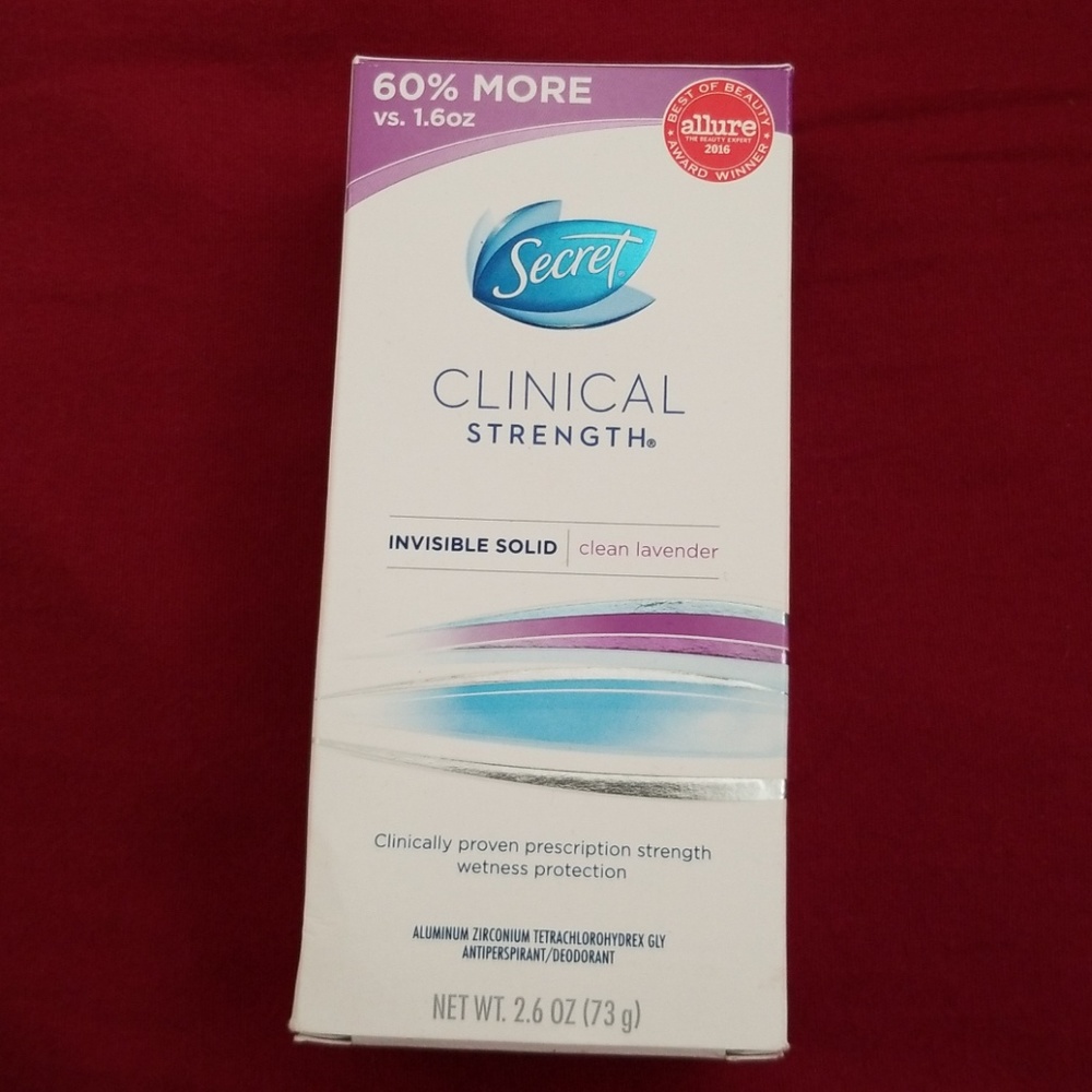 Secret clinical strength clean lavender